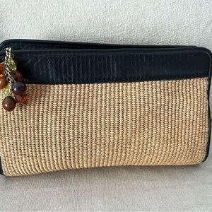 Vintage Saks Fifth Avenue clutch bag Made in Italy